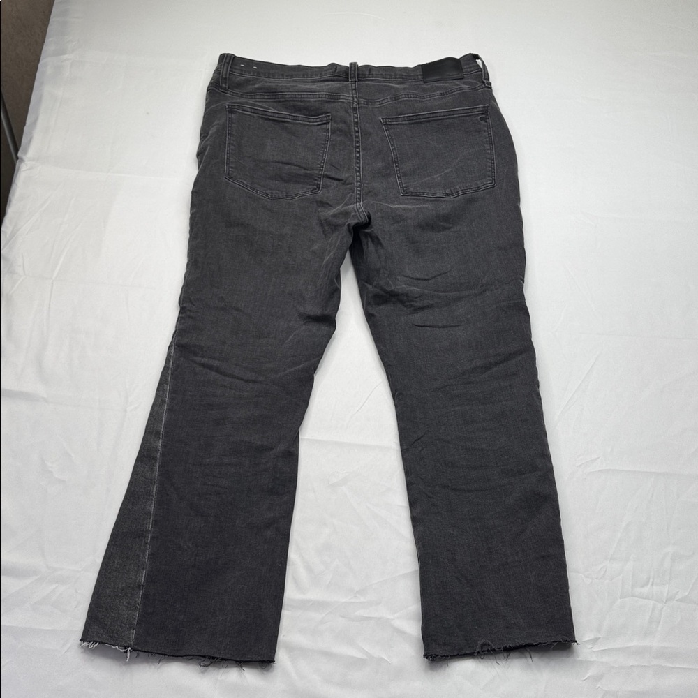 Madewell black Cali demi boot cut jeans size 32 stretchy women’s denim pants - Picture 6 of 7